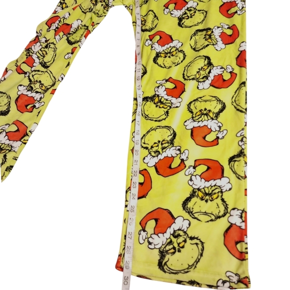 Dr. Seuss Women's The Grinch Who Stole Christmas Velour Sleep Pants - Picture 8 of 11